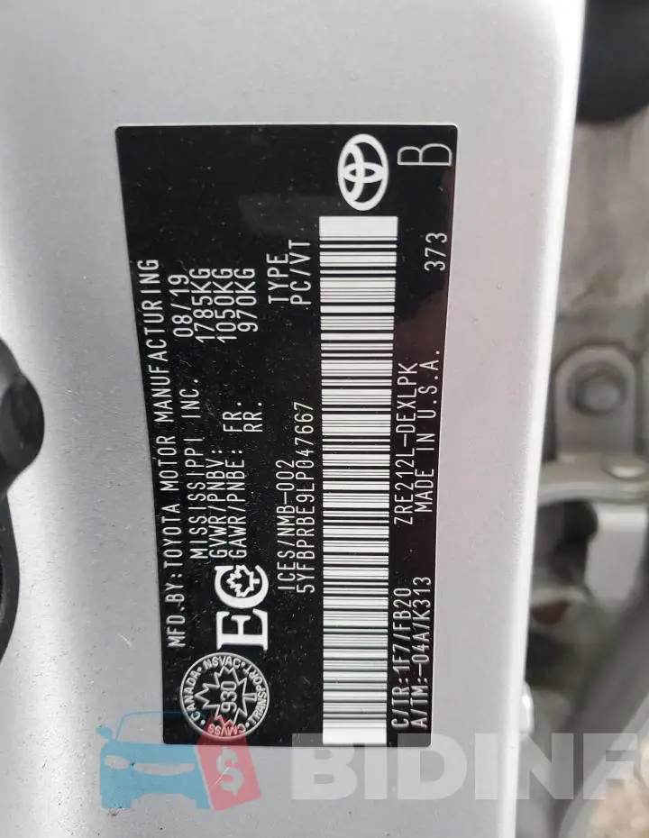 5YFBPRBE9LP047667 Photo# 13