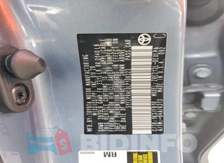 5YFEPRAE0LP108323 Photo# 12