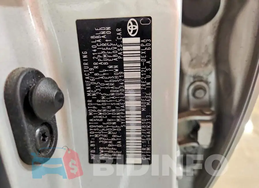 5YFEPRAE7LP034219 Photo# 12
