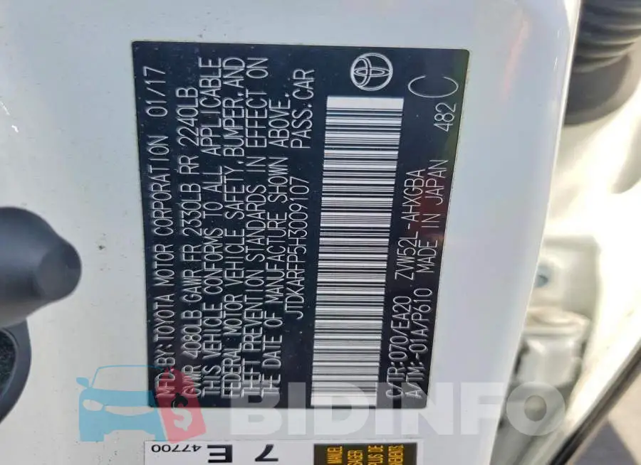 JTDKARFP5H3009107 Photo# 12