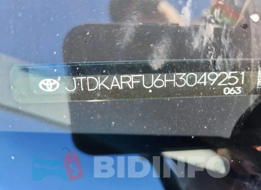 JTDKARFU6H3049251 Photo# 13