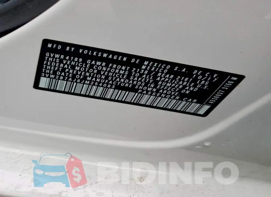 3VW2B7AJ6JM254083 Photo# 12
