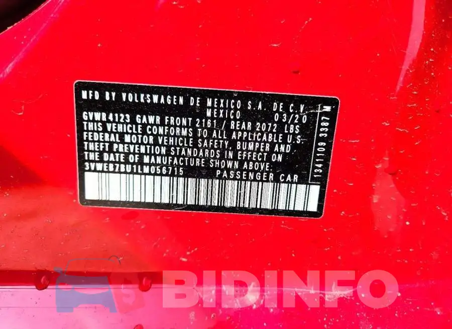 3VWEB7BU1LM056715 Photo# 12