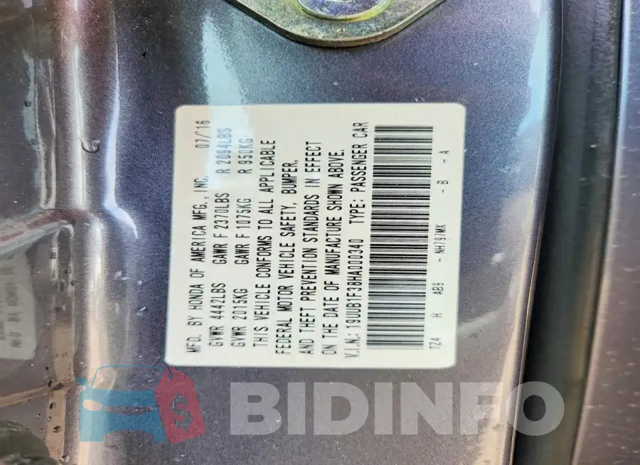 19UUB1F38HA000340 Photo# 13