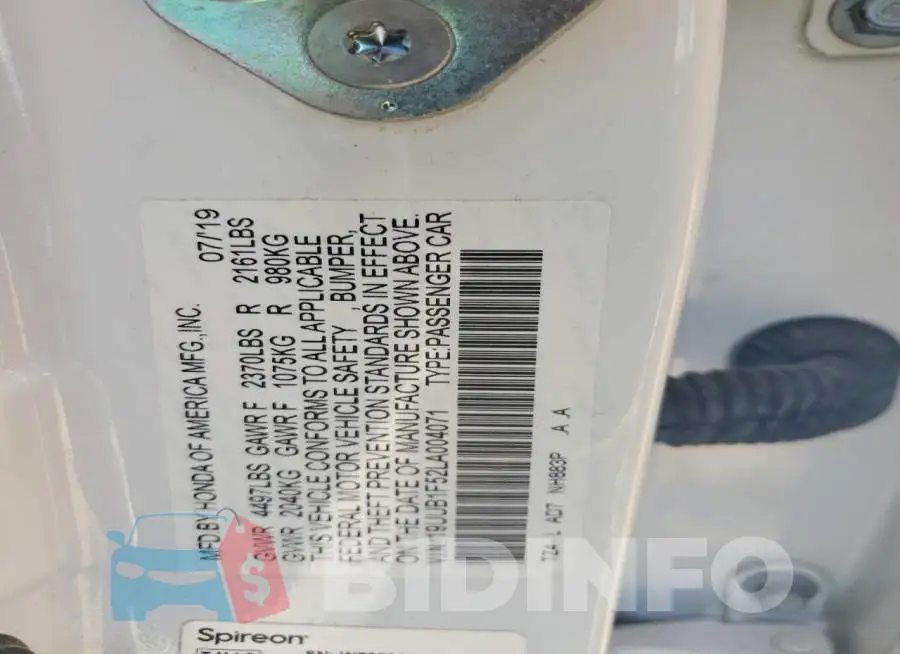 19UUB1F52LA004071 Photo# 13