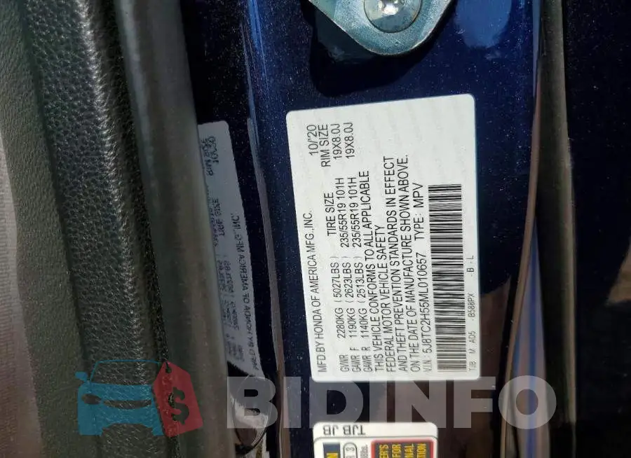 5J8TC2H55ML010657 Photo# 13