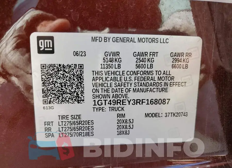 1GT49REY3RF168087 Photo# 13