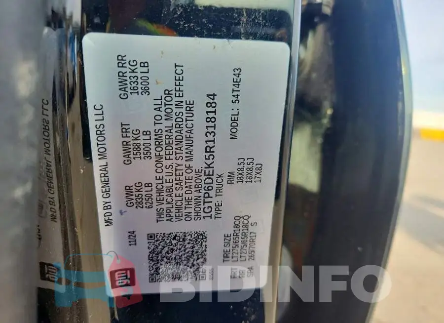 1GTP6DEK5R1318184 Photo# 12