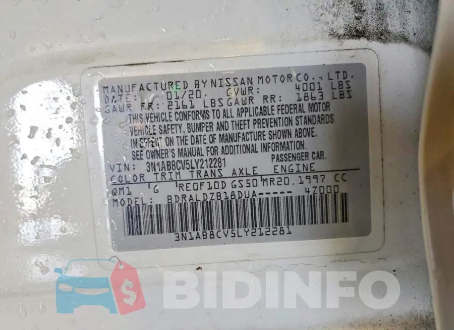 3N1AB8CV5LY212281 Photo# 12