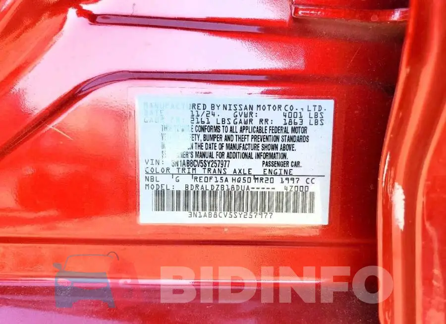 3N1AB8CV5SY257977 Photo# 12