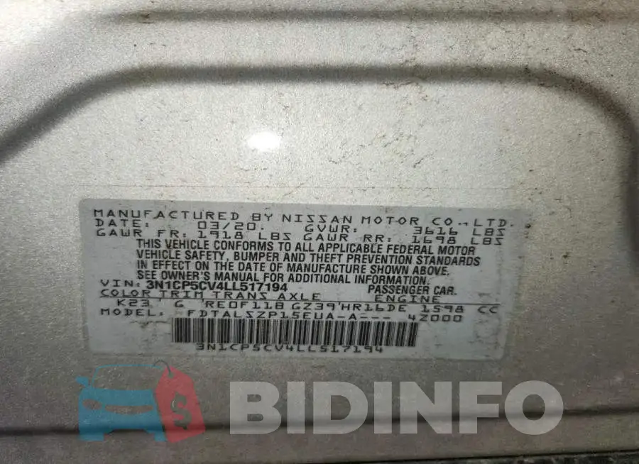 3N1CP5CV4LL517194 Photo# 13