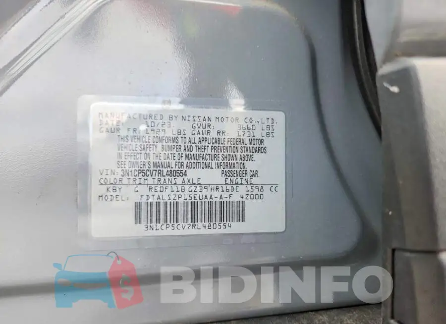 3N1CP5CV7RL480554 Photo# 12