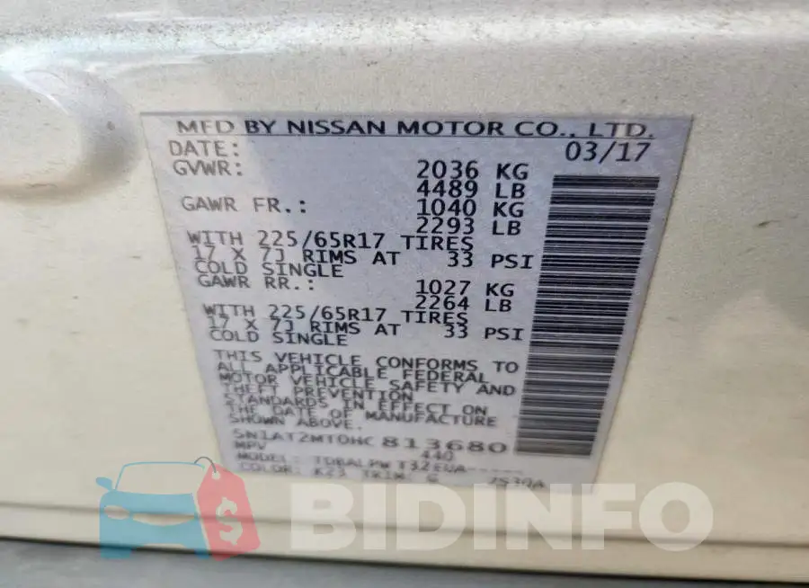 5N1AT2MT0HC813680 Photo# 13