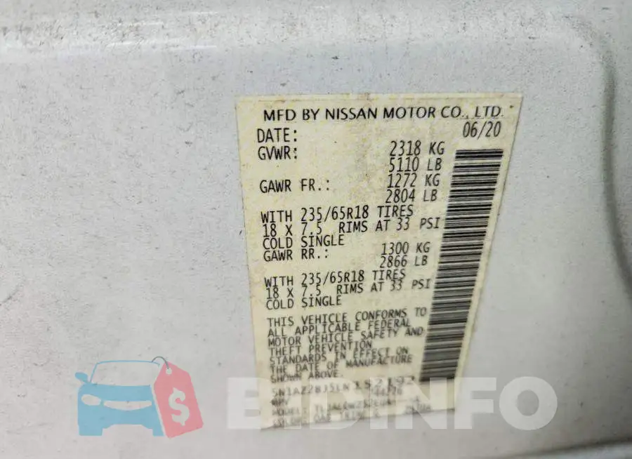 5N1AZ2BJ5LN152192 Photo# 13