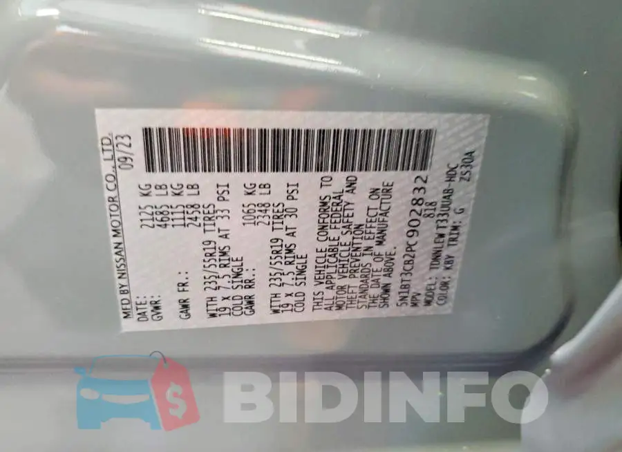 5N1BT3CB2PC902832 Photo# 14