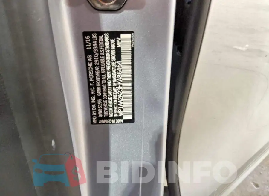 WP1AA2A23HKA86464 Photo# 13