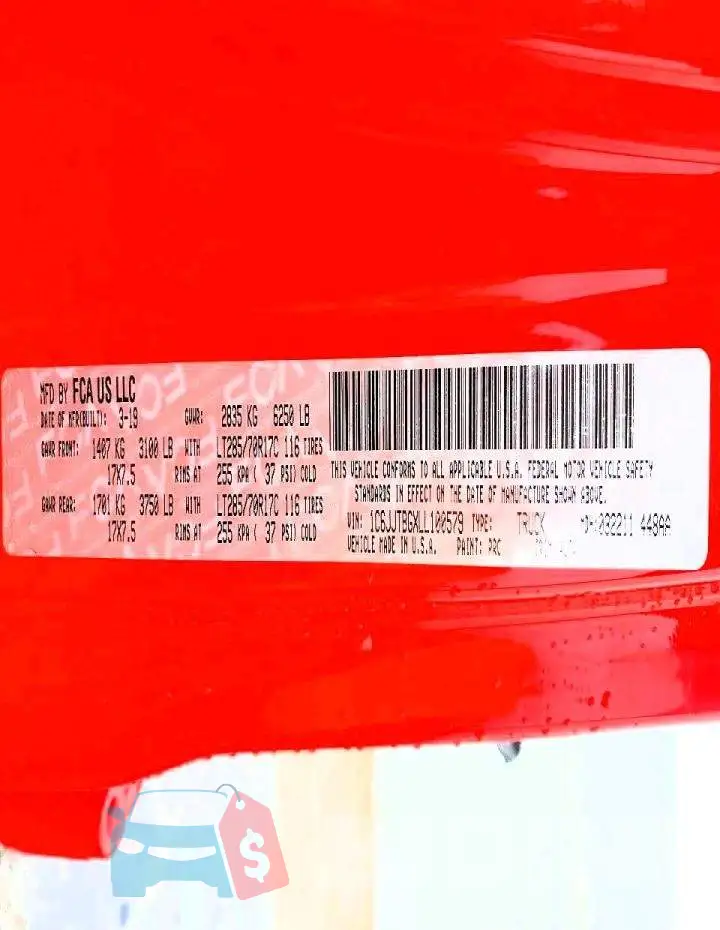 1C6JJTBGXLL100579 Photo# 12
