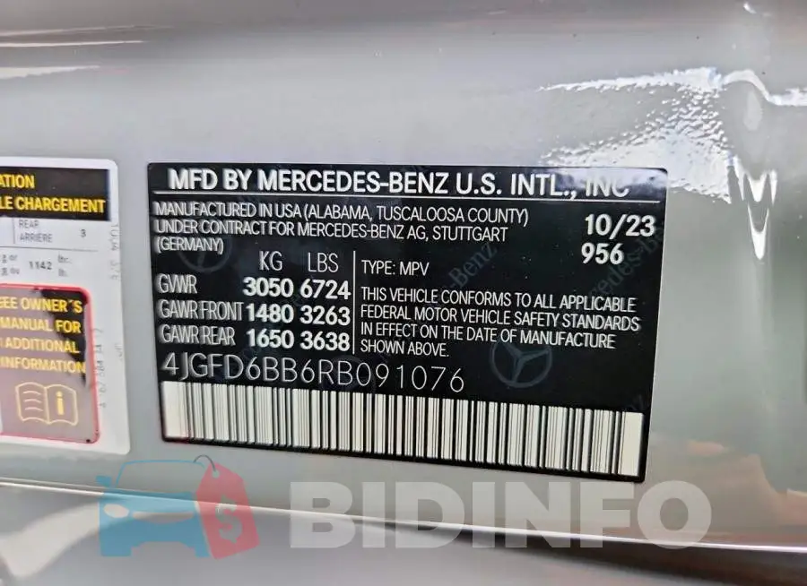 4JGFD6BB6RB091076 Photo# 14