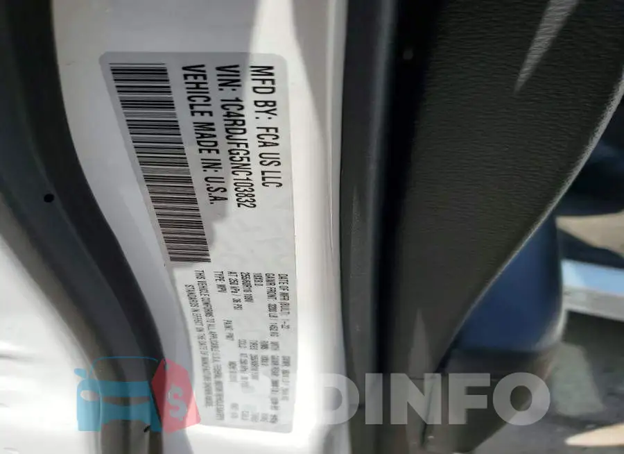 1C4RDJFG5NC103832 Photo# 13