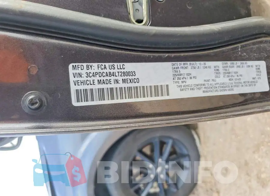 3C4PDCAB4LT280033 Photo# 13
