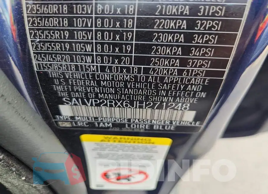 SALVP2RX6JH271248 Photo# 12