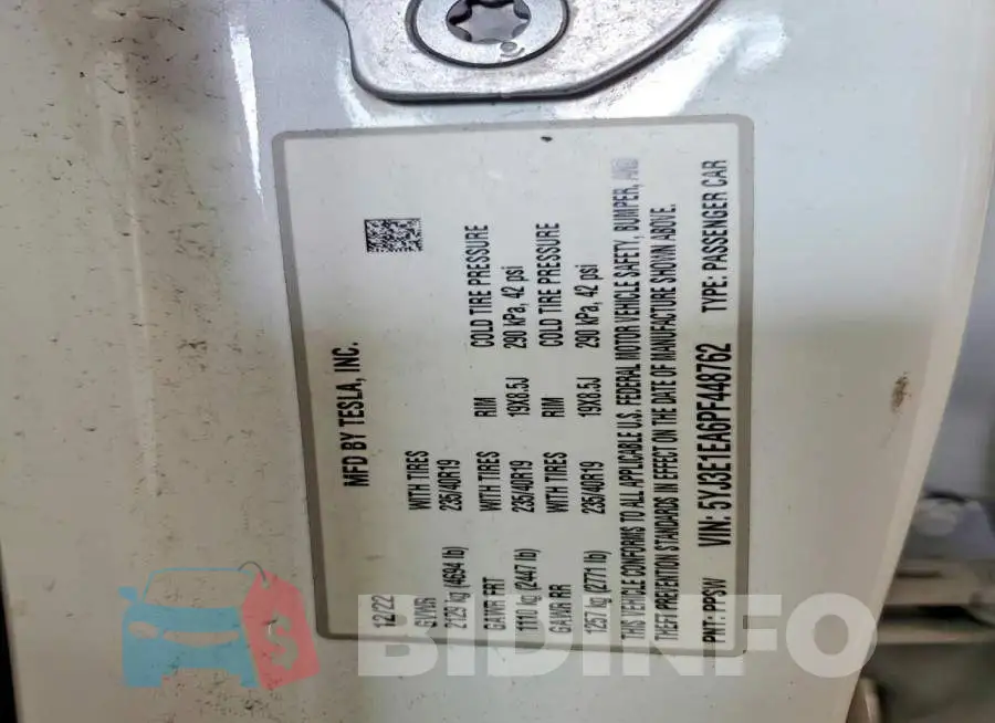 5YJ3E1EA6PF448762 Photo# 12