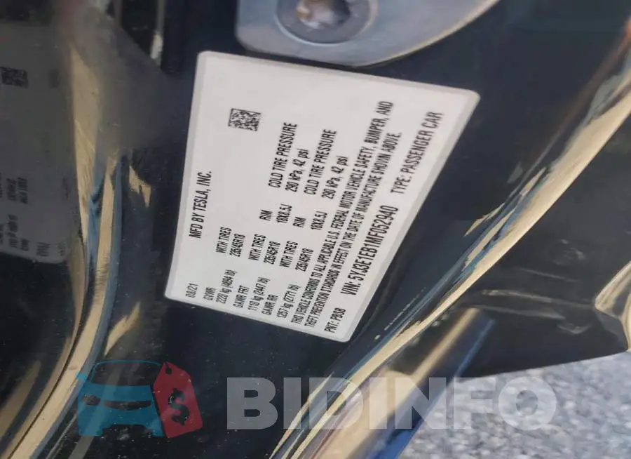 5YJ3E1EB1MF052940 Photo# 12