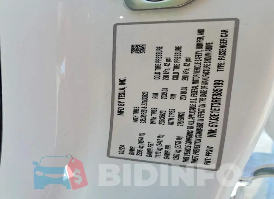5YJ3E1ET3RF885199 Photo# 12