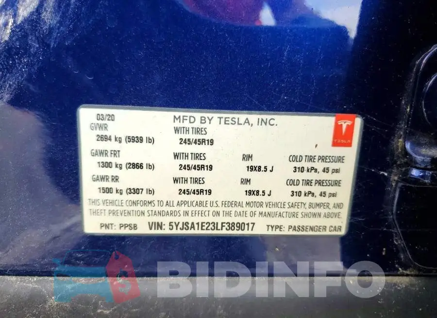 5YJSA1E23LF389017 Photo# 12