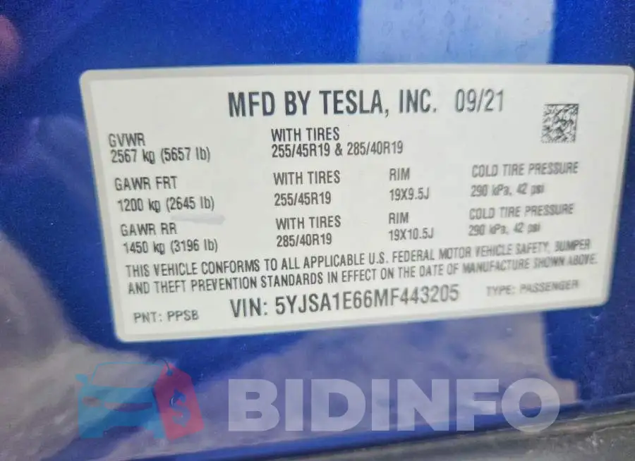 5YJSA1E66MF443205 Photo# 12