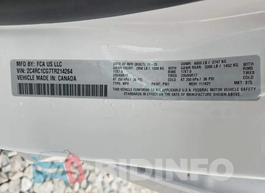 2C4RC1CG7TR214264 Photo# 13
