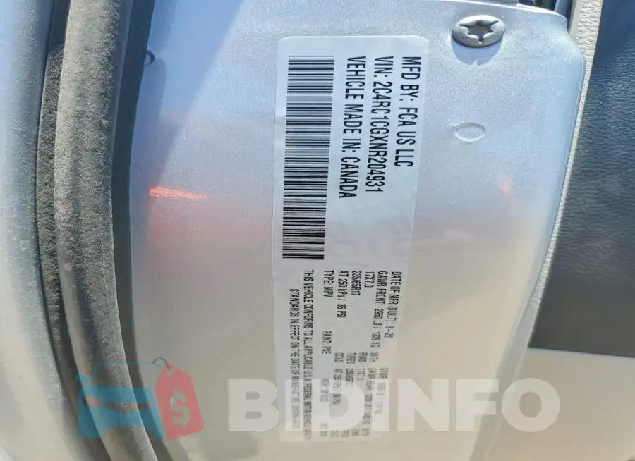 2C4RC1CGXNR204931 Photo# 14