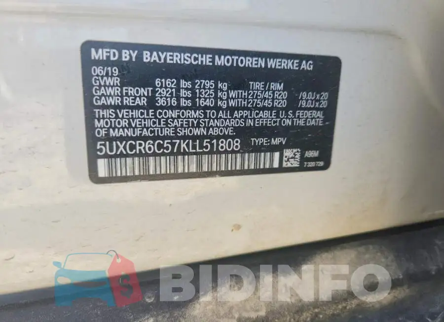 5UXCR6C57KLL51808 Photo# 12