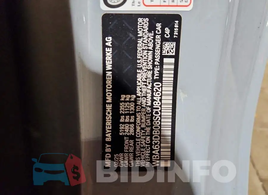 WBA63DB08SCU84620 Photo# 13