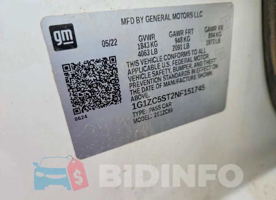1G1ZC5ST2NF151745 Photo# 12