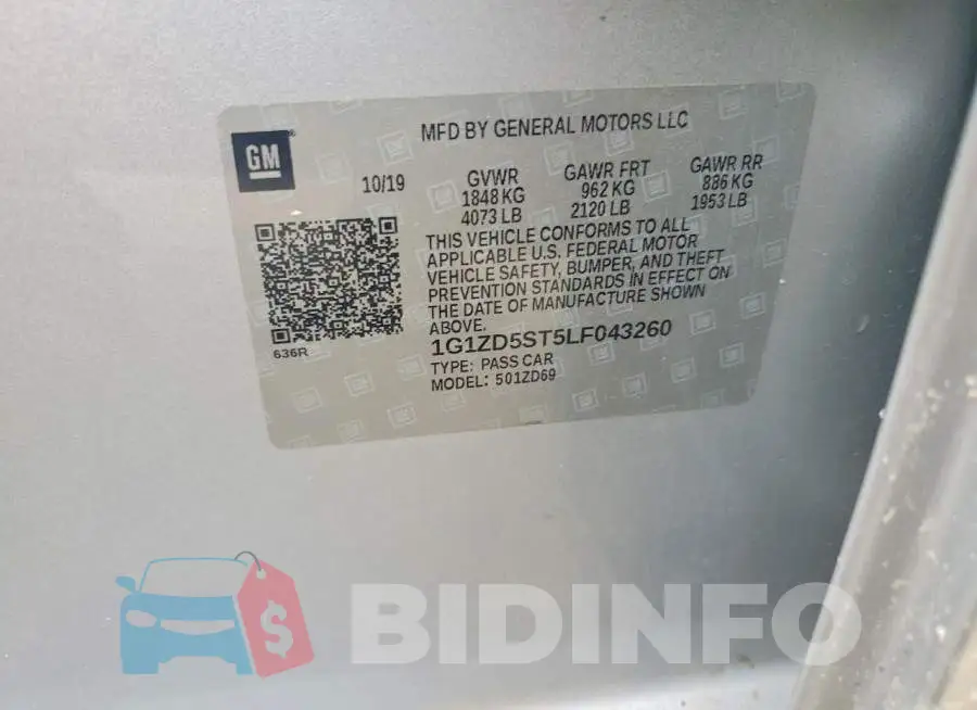 1G1ZD5ST5LF043260 Photo# 12