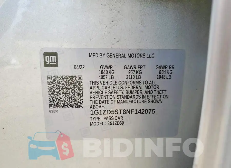 1G1ZD5ST8NF142075 Photo# 12