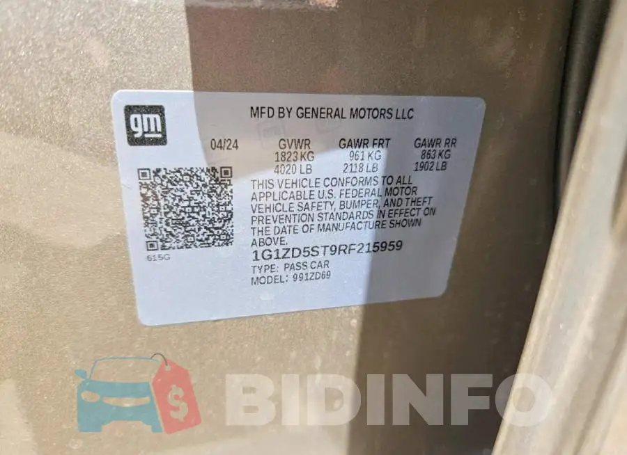 1G1ZD5ST9RF215959 Photo# 12