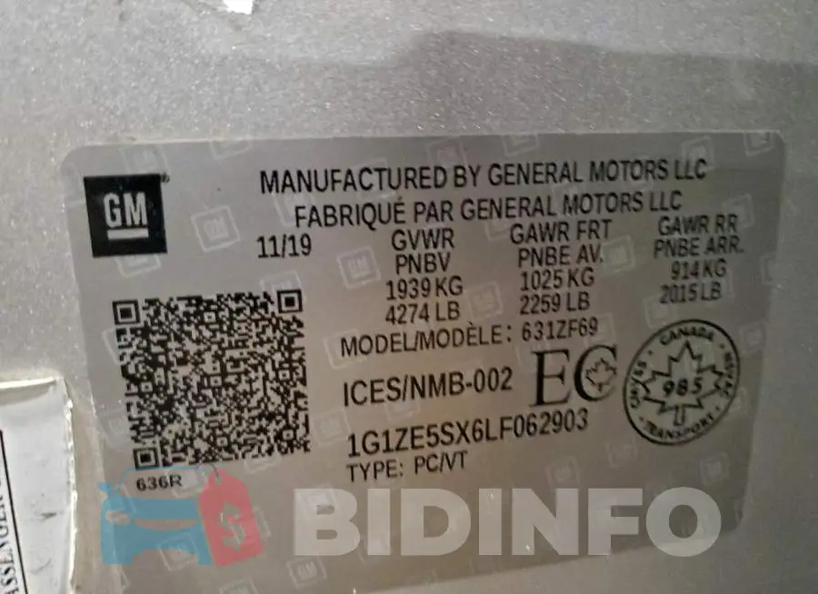 1G1ZE5SX6LF062903 Photo# 12