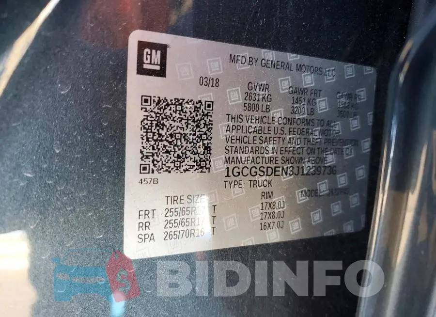 1GCGSDEN3J1239736 Photo# 12