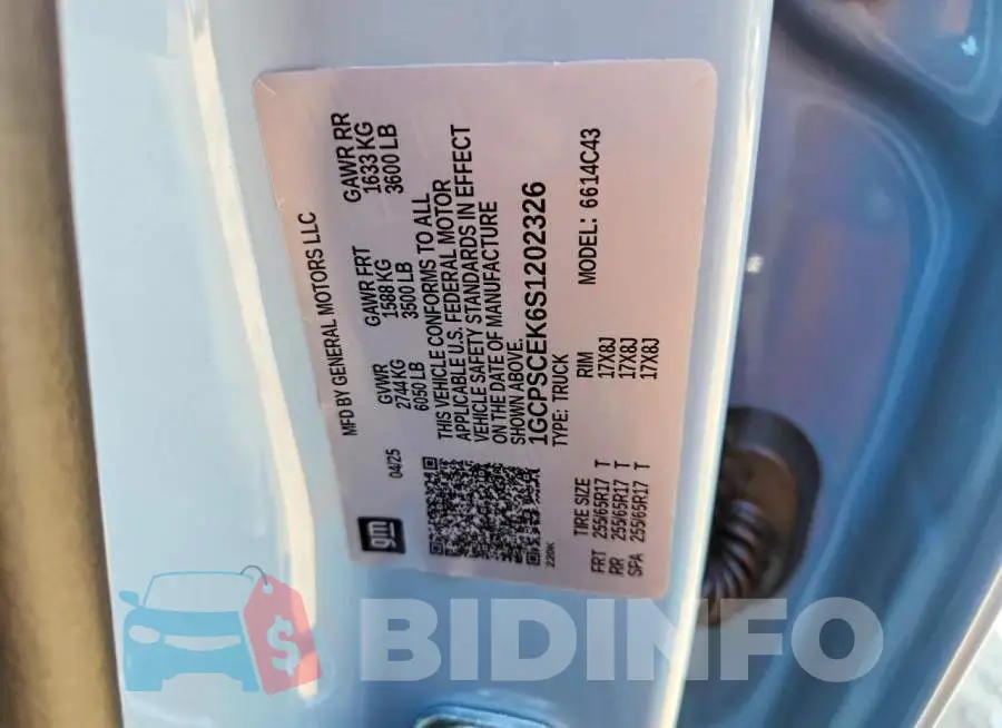 1GCPSCEK6S1202326 Photo# 12