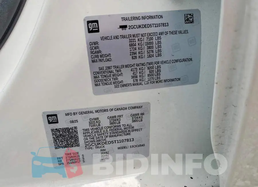2GCUKDED5T1107813 Photo# 12