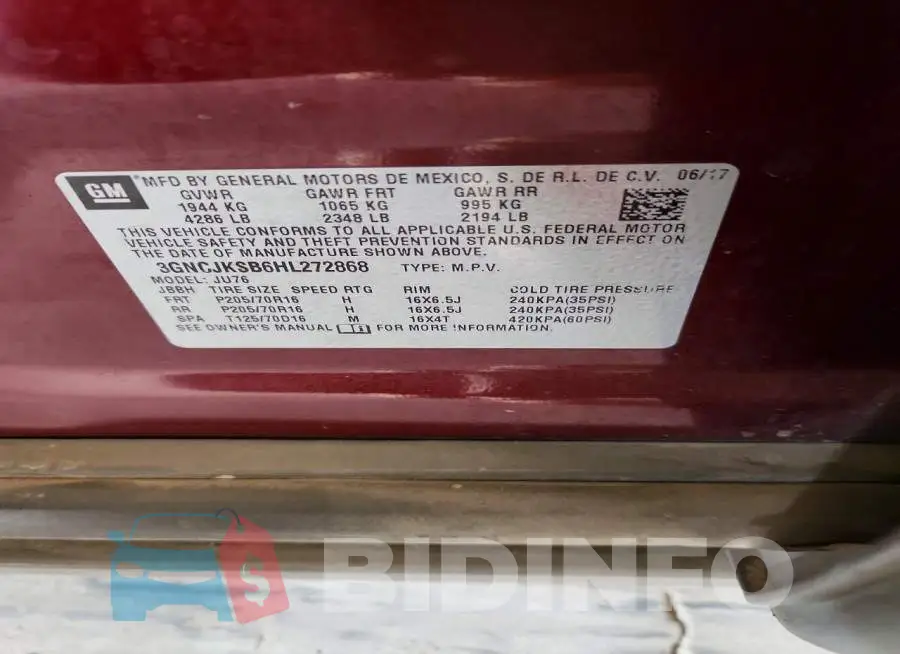 3GNCJKSB6HL272868 Photo# 13