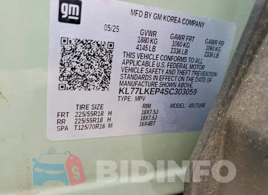 KL77LKEP4SC303059 Photo# 13
