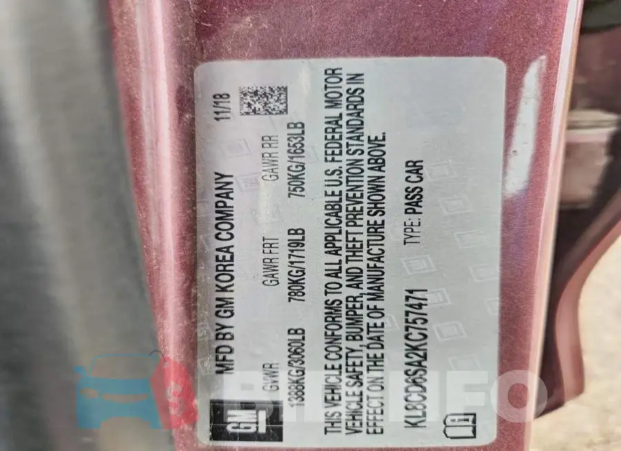 KL8CD6SA2KC757471 Photo# 12