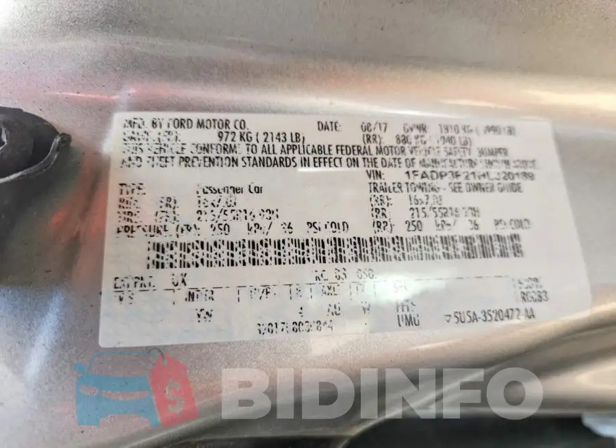 1FADP3F21HL320189 Photo# 12