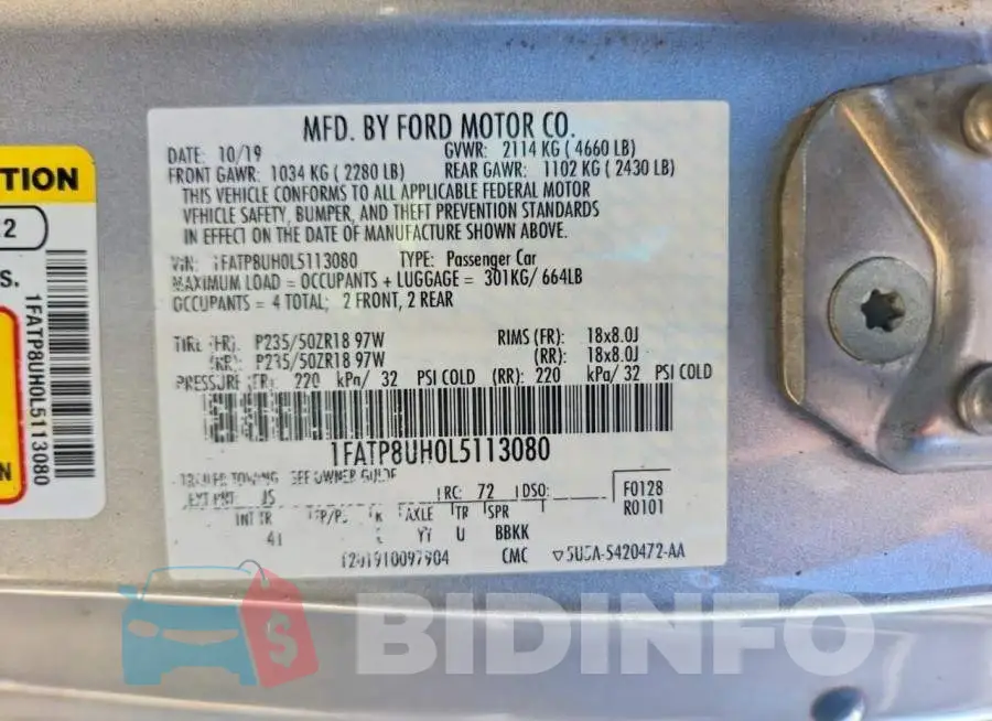 1FATP8UH0L5113080 Photo# 12