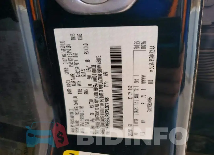 1FMEE5JRXPLB77788 Photo# 14