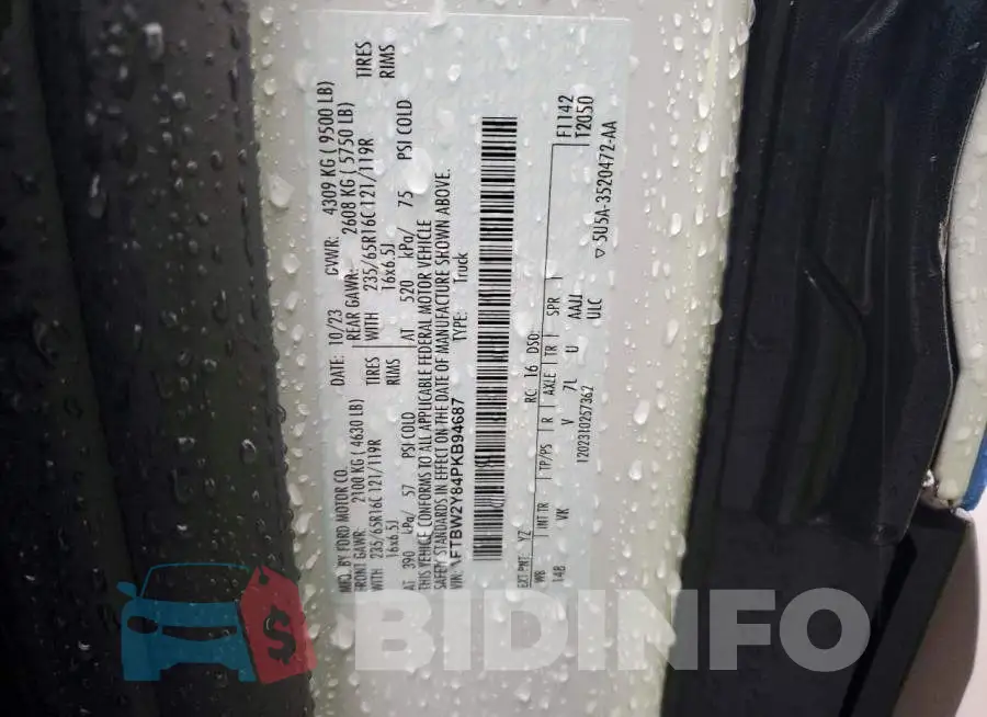1FTBW2Y84PKB94687 Photo# 13