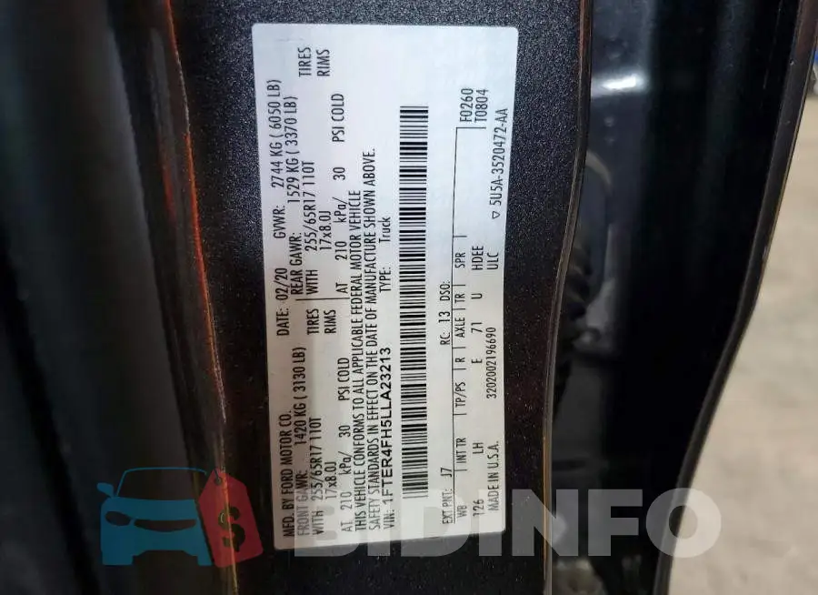 1FTER4FH5LLA23213 Photo# 13
